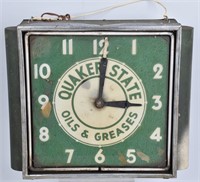 EARLY QUAKER STATE NEON CLOCK
