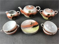 Vintage Porcelain Japanese Tea Set