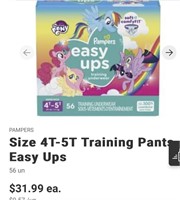 Size 4T-5T Training Pants, Easy Ups 56 count