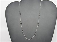 Black Moissanite Necklace