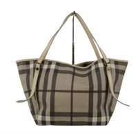 Burberry Nova Check Leather Handbag