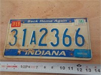 1990  INDIANA LICENSE PLATE