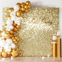 COKAOBE Light Gold Shimmer Wall Backdrop