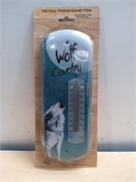 Wolf Country Thermometer Indoor/outdoor 10x4x1 Met