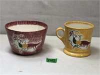 1960’s Mary E. Weaver, Splatter Ware Peafowl