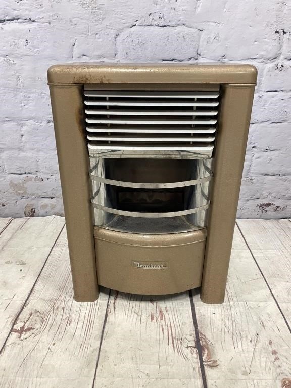 Vintage Deerborne Natural Gas Heater w/ Inserts