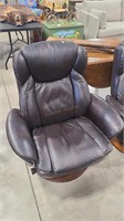 TRUE INNOVATIONS BONDED LEATHER SWIVEL ACCENT
