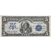 FR. 273 1899 $5 CHIEFSILVER CERTIFICATE NOTE XF