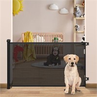 Dearlomum Retractable Baby Gate,mesh Baby Gate Or