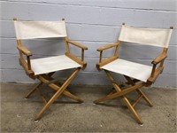 (2) Canvas Folding Director Chairs