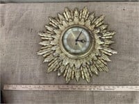 Vintage Starburst Sun Wall Clock