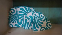 Teal & wHITE MAKEUP/ TRAVEL BAGS