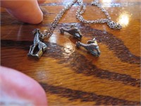 Very Tiny Giraffe Necklace & Earrings