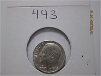 1964 AU/MS  Roosevelt Silver Dime