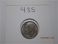 1959 D MS60 Roosevelt Silver Dime