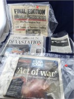 Historic 9/11 and Wash Star Final Edition Papers