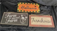 HOME DECOR LOT / 3 SIGNS