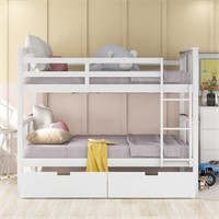 Full Over Full Bunk Bed with Twin Trundle