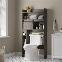 Furniouse Over The Toilet Storage Cabinet  6-Tier