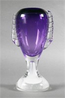 Adam JABLONSKI Art Glass Vase