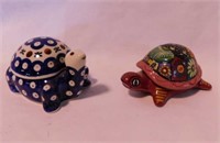 4 turtles: Mexican pottery - Ceramic - Carved