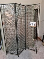 Metal 3 Panel Room Divider 70 X 54
