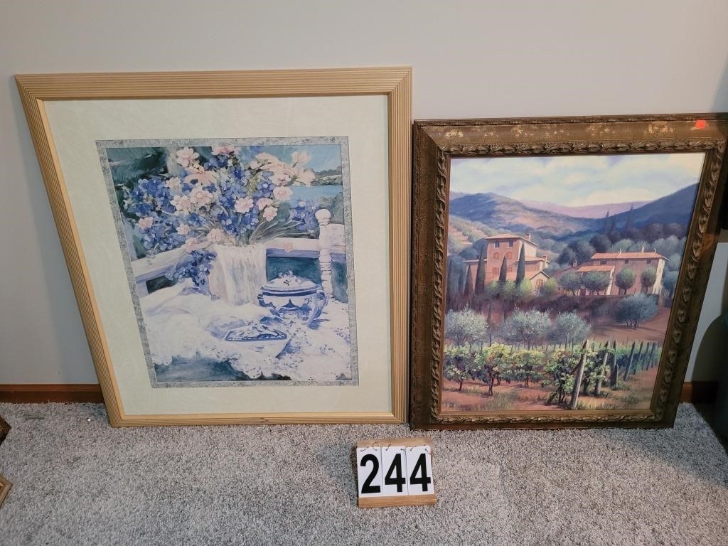 2 Pictures 1 Vineyard Picture ~ Still Life with
