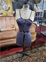 Vintage Adjustable Dress Form 43" T x 12" W x 9" D