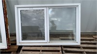 62" X 38.5" Dual Pane PVC Window * Damaged*
