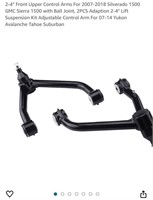 2-4" Front Upper Control Arms For 2007-2018
