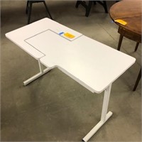 WHITE SEWING FOLDING TABLE - 42" LONG X 19 1/2" WI