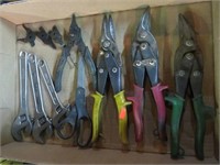 Tin snips, Adjustable wrenches