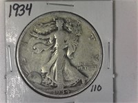 1934 Walking Liberty Half Dollar