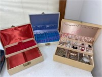 3 Vintage jewelry boxes
