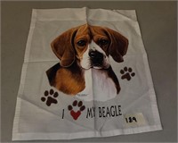 I love my beagal garden flag