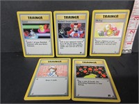 5-1999/2000 POKEMON TRAINER CARDS