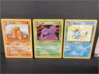 3 RARE 1999 POKEMON STAR CARDS