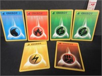 6-2000 ENERGY POKEMON CARDS