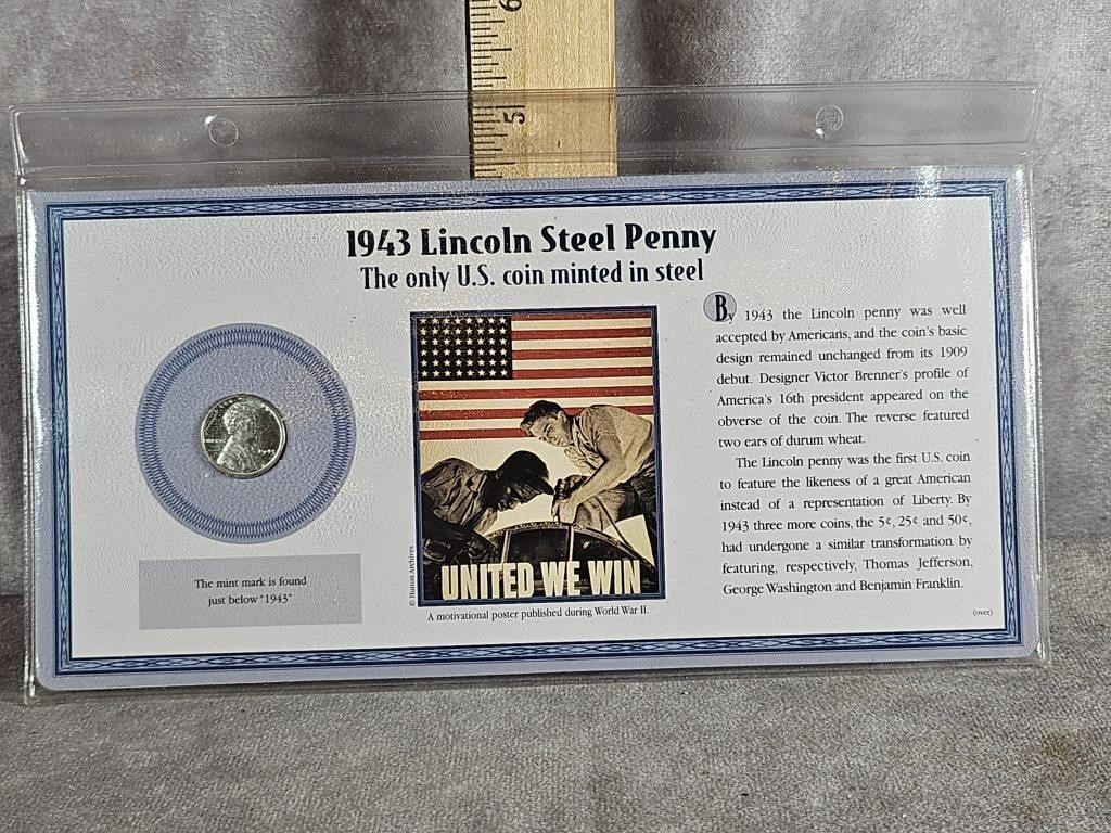 1943 LINCOLN STEEL PENNY