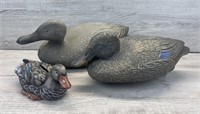 VINTAGE DECOYS CARRY LITE & MALLARD COIN BANK