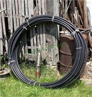 Water line pipe tubing approximately 200 feet.