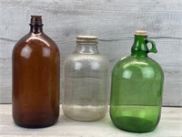 LARGE VINTAGE BOTTLES