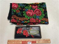 ATTRACTIVE CLUTCH PURSE WITH SCARF