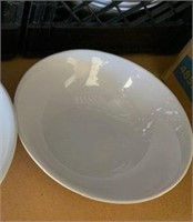 11-12 white bowls salad, soup dining 11" x 3"