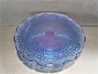 Cobalt BLule Glass Cake Stand