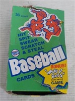 1991 Baseball Cards Box.