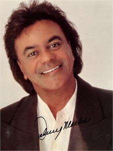 Johnny Mathis facsimile signed photo. 8x10 inches