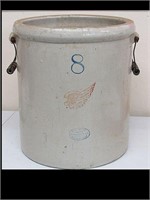VERY NICE 8 GALLON RED WING CROCK - VERY MINT