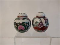 Hand Painted Chinese Salt & Pepper Shakers