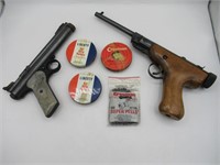 2 PELLET GUNS AND PELLETS